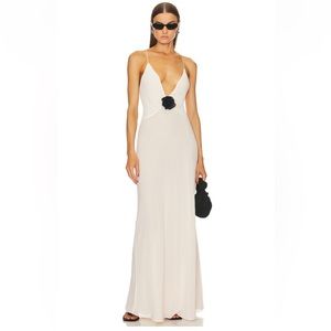 Helsa Sheer Long Slip Dress in Cream XS, Brand New with tags angelic style 🪽